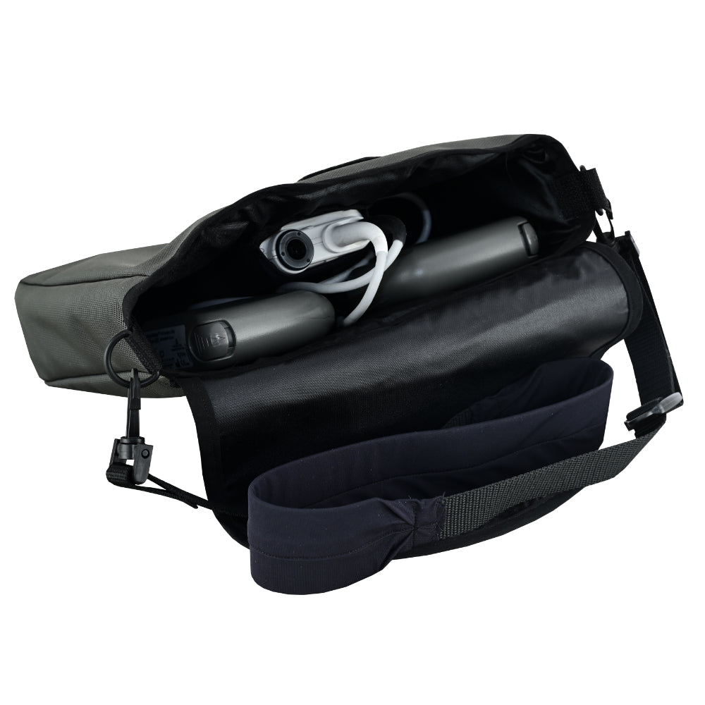 LVAD Messenger Bags–Gray Canvas LVAD Gear