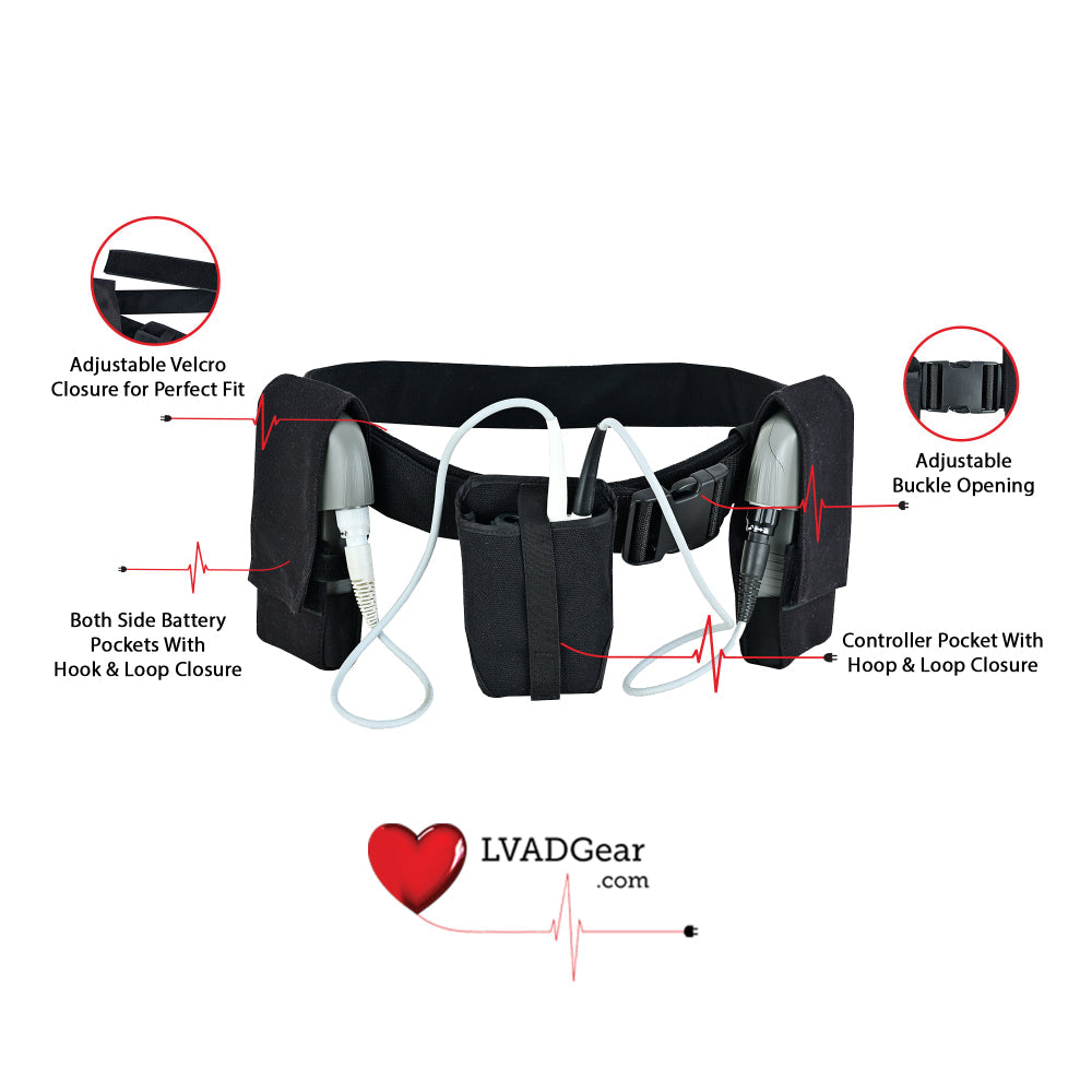 LVAD Workout Belt for Heartmate Devices With Adjustable Strap LVAD Gear