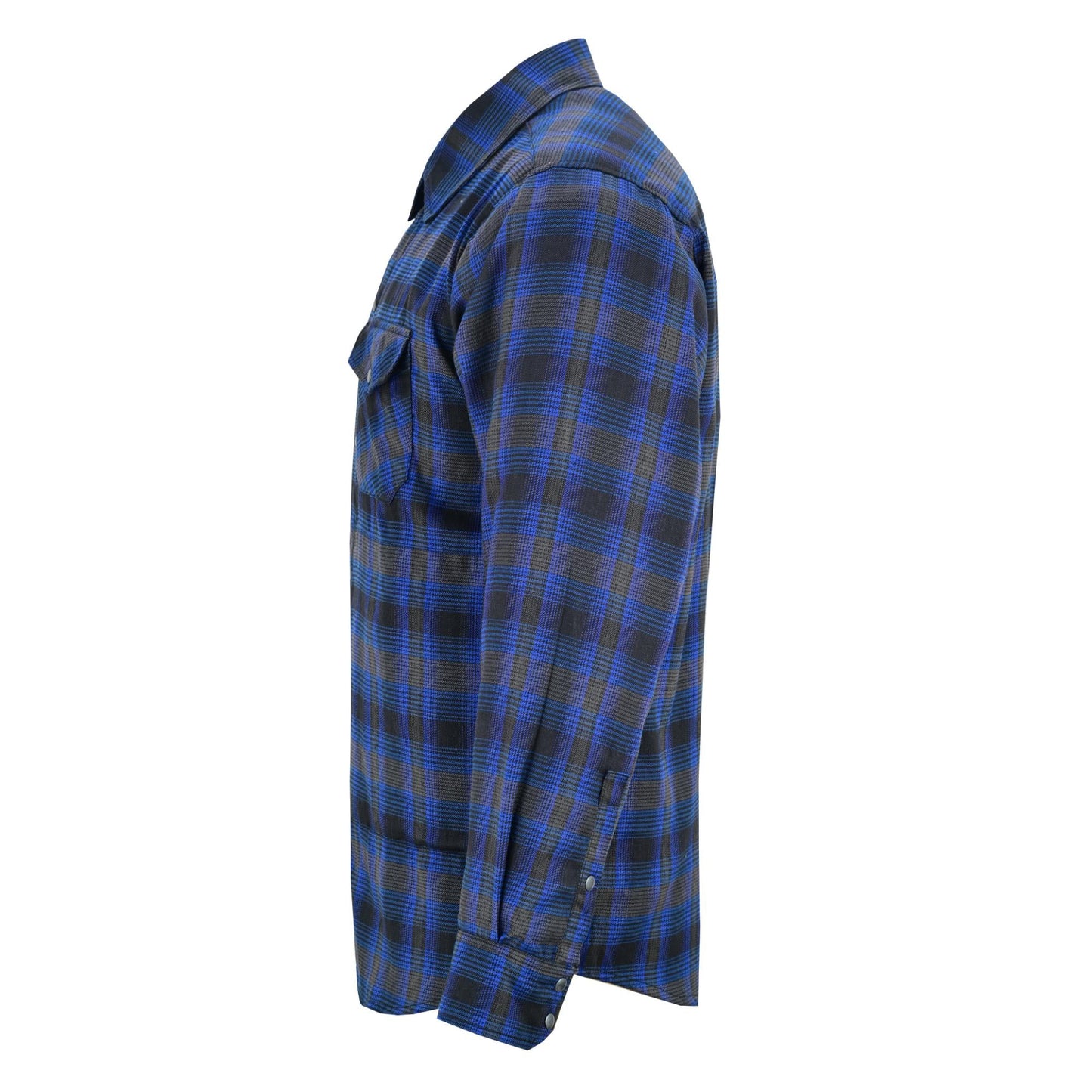 LVAD Men’s Flannel Shirt Daze Blue & Black LVAD Gear