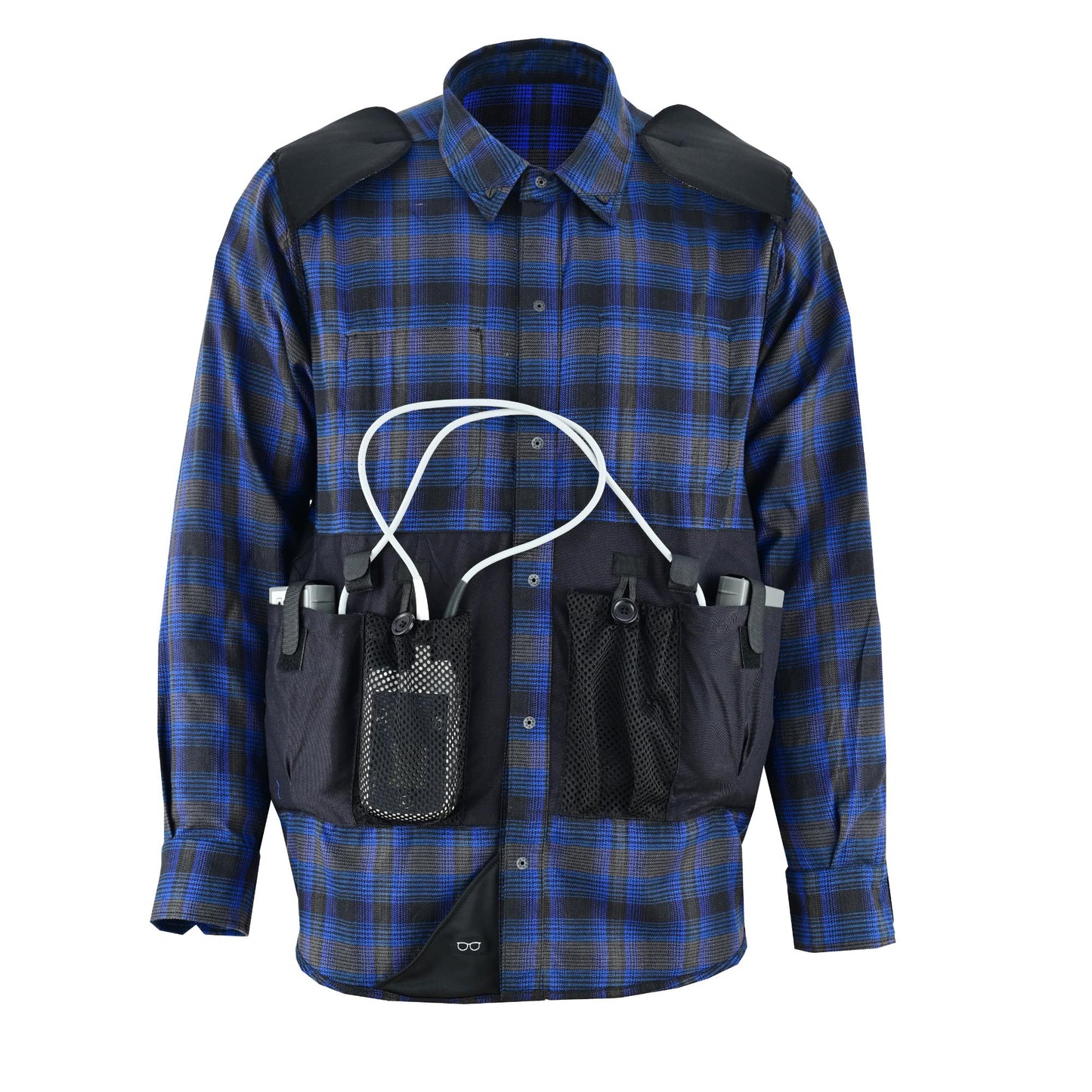 LVAD Men’s Flannel Shirt Daze Blue & Black LVAD Gear