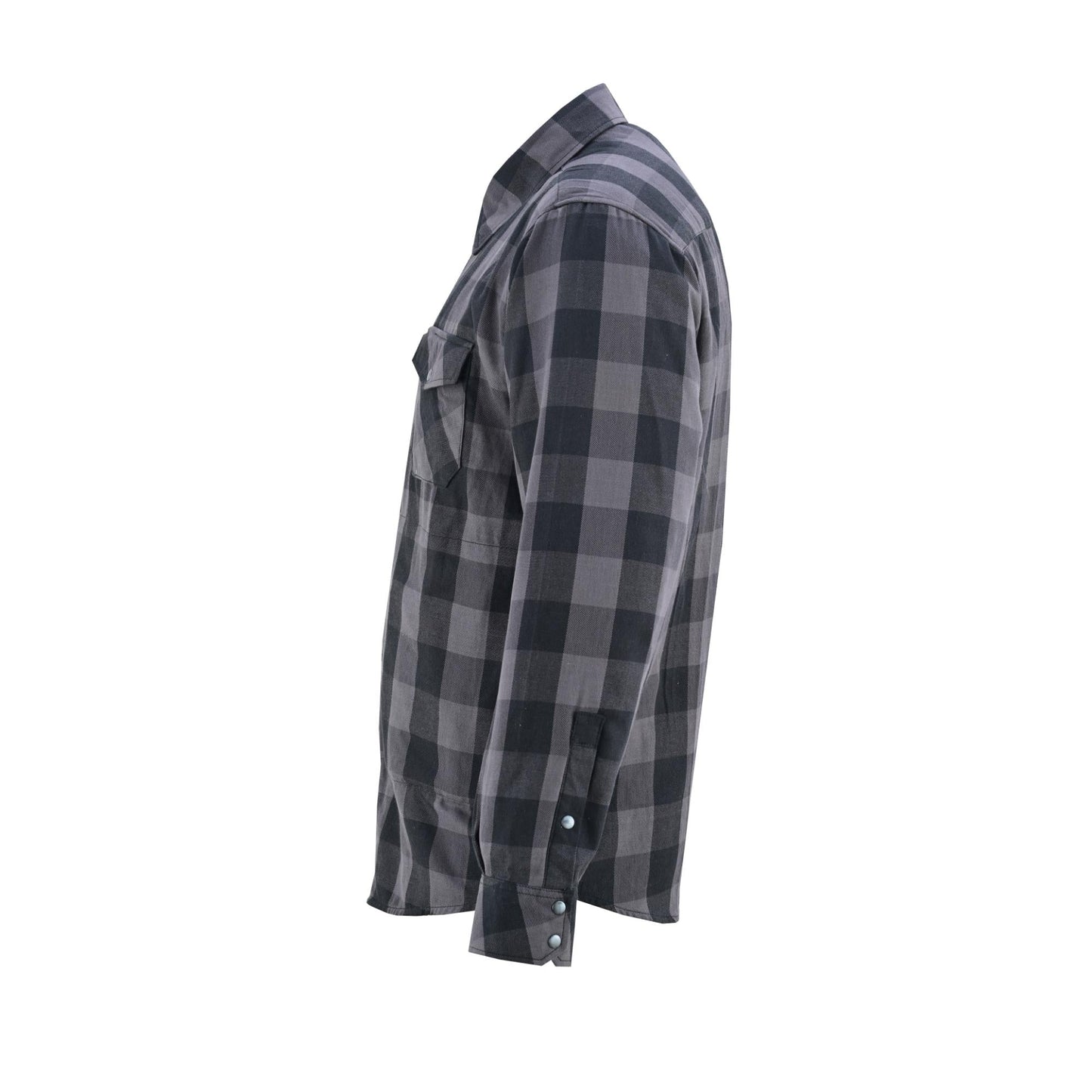 LVAD Men’s Flannel Shirt Gray & Black LVAD Gear