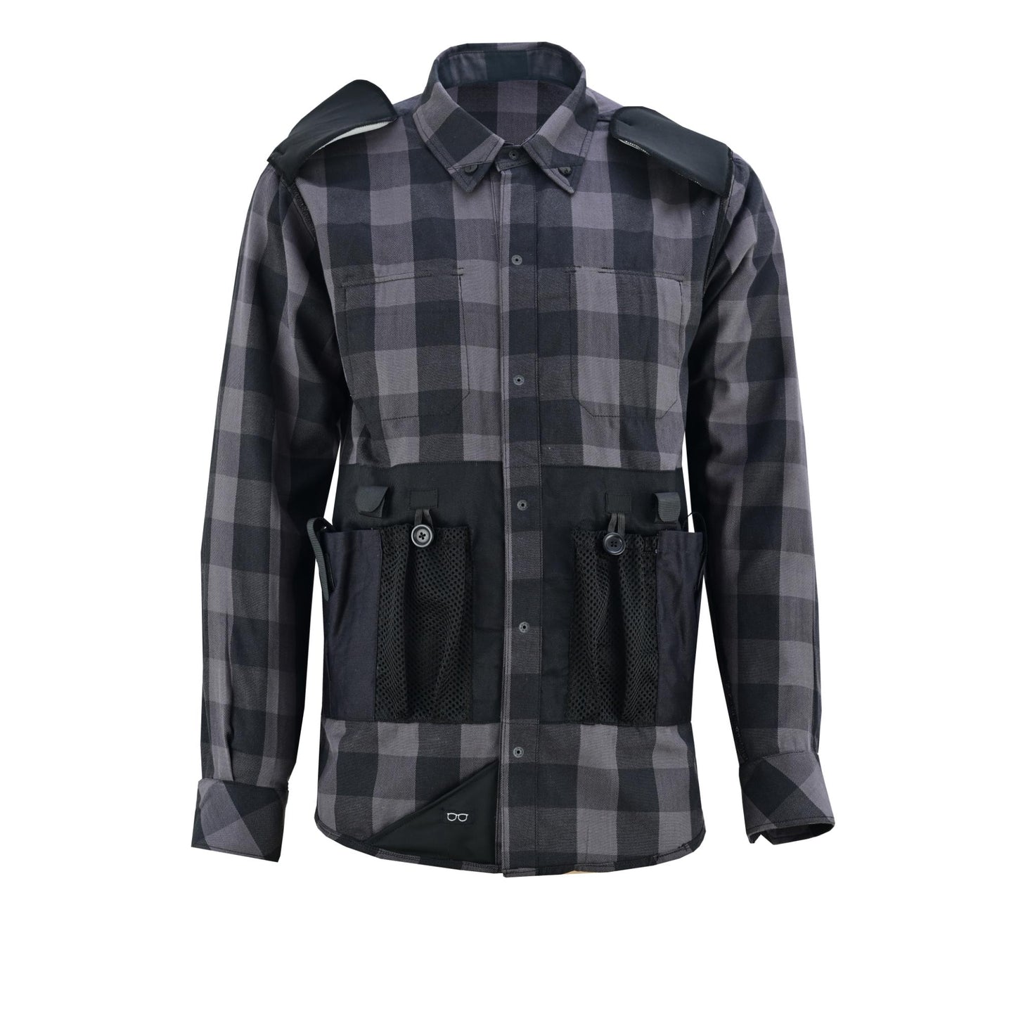LVAD Men’s Flannel Shirt Gray & Black LVAD Gear