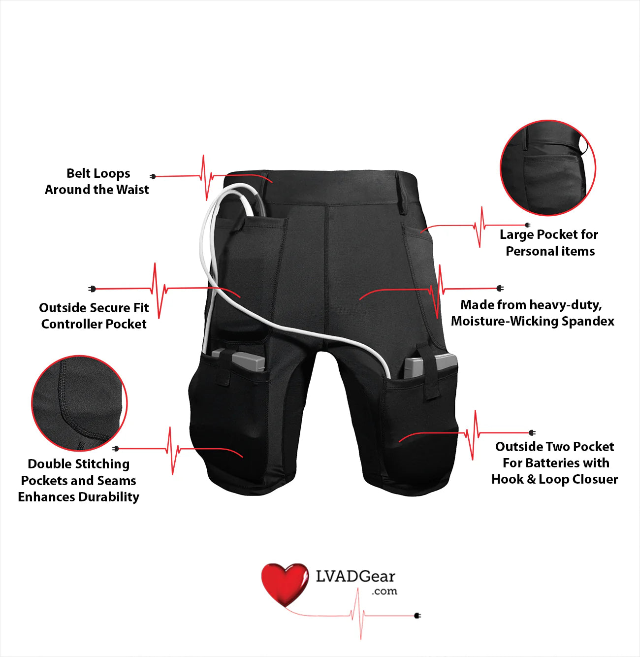 Unisex Shorts Bundle LVAD Gear