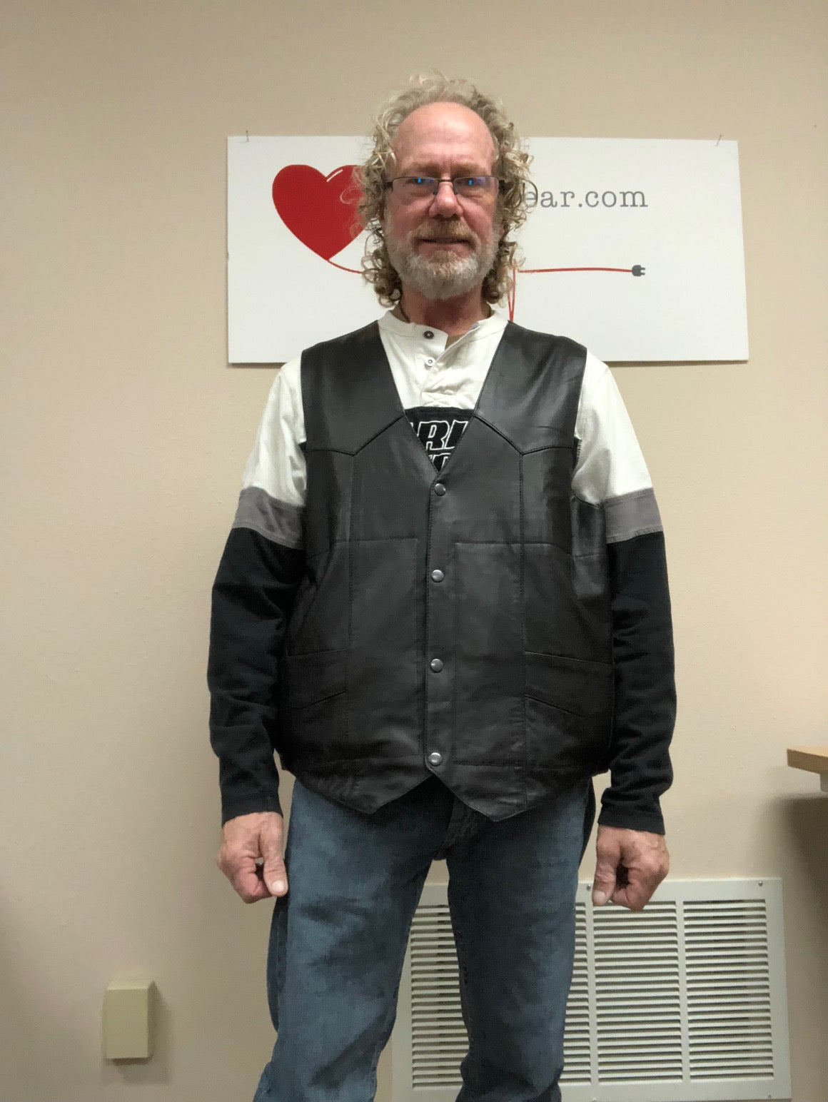 Men's Leather LVAD Vest LVAD Gear
