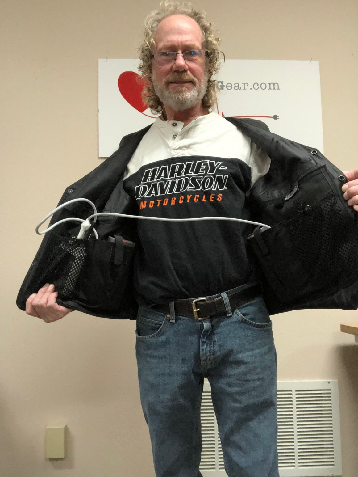 Men's Leather LVAD Vest LVAD Gear