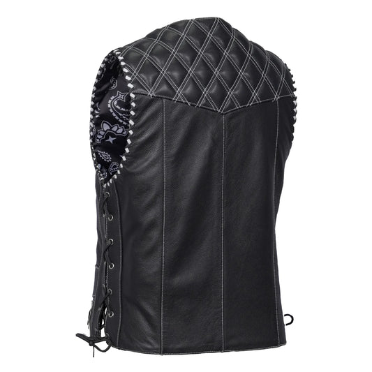 Midnight Thread – Men’s Leather Vest