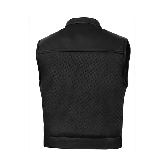 Mile Maker – Men’s Leather Motorcycle Vest