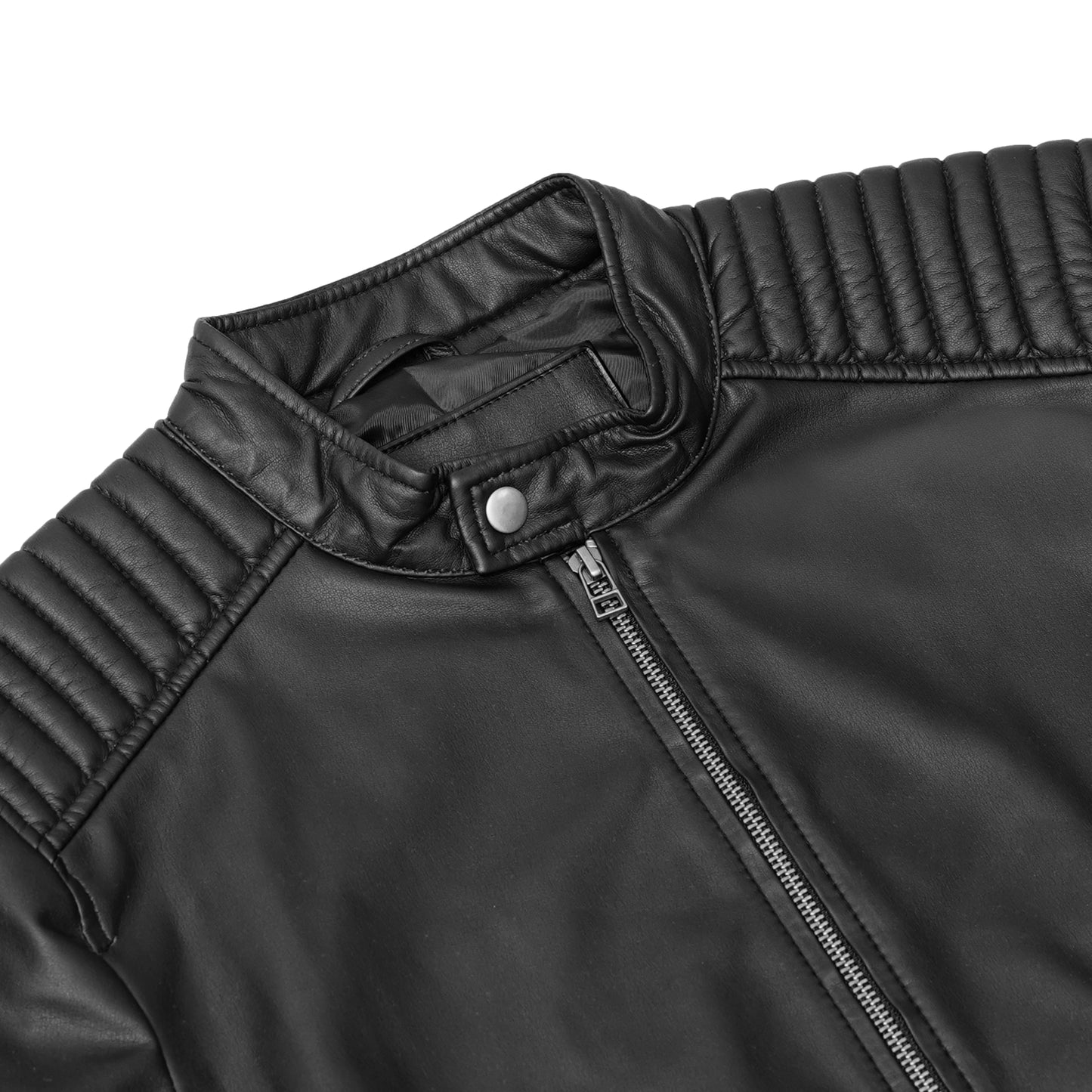 Nyrox – Men’s Faux Leather Motorcycle Jacket