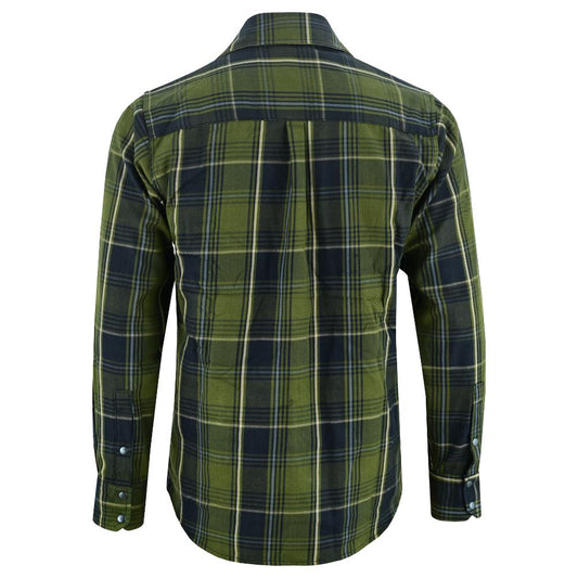 Men's Green Flannel Shirt LVAD Gear Flannel