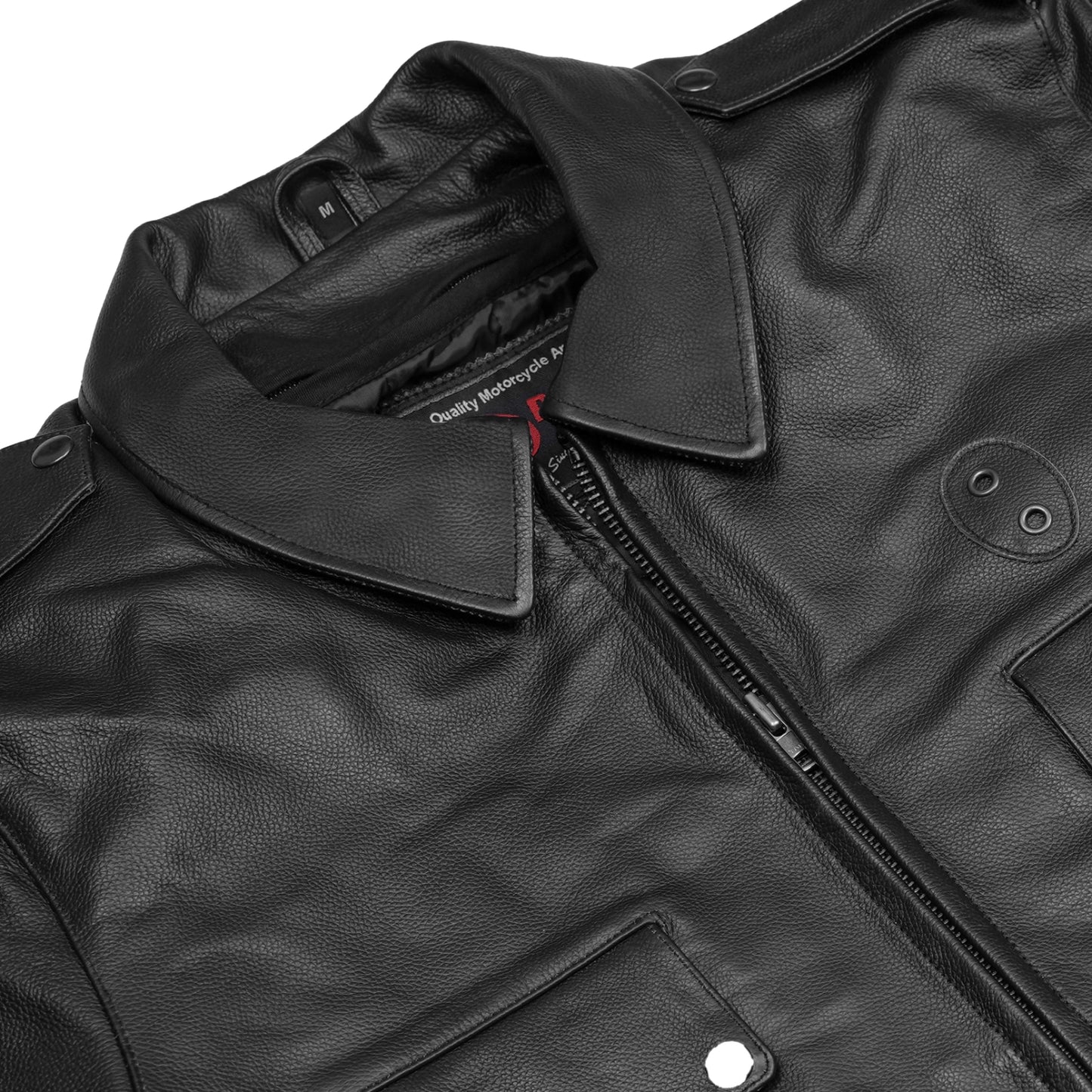 Raw Cope – Men’s Leather Motorcycle Jacket