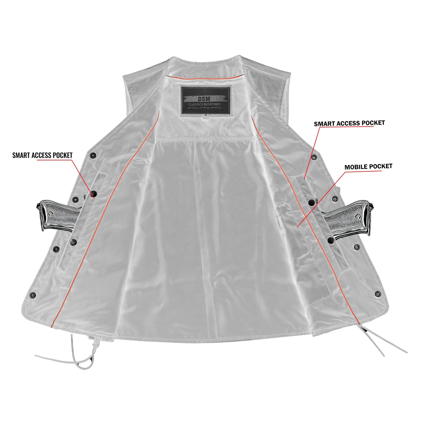 Rustler - Men's Motorcycle Leather Vest