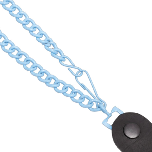 Sky Blue Heavy-Duty Wallet Chain with Snap-On Belt Loop - 13 Inch