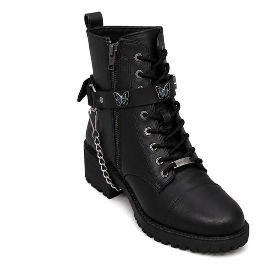 Boot Chain - Monarch Blue Butterfly