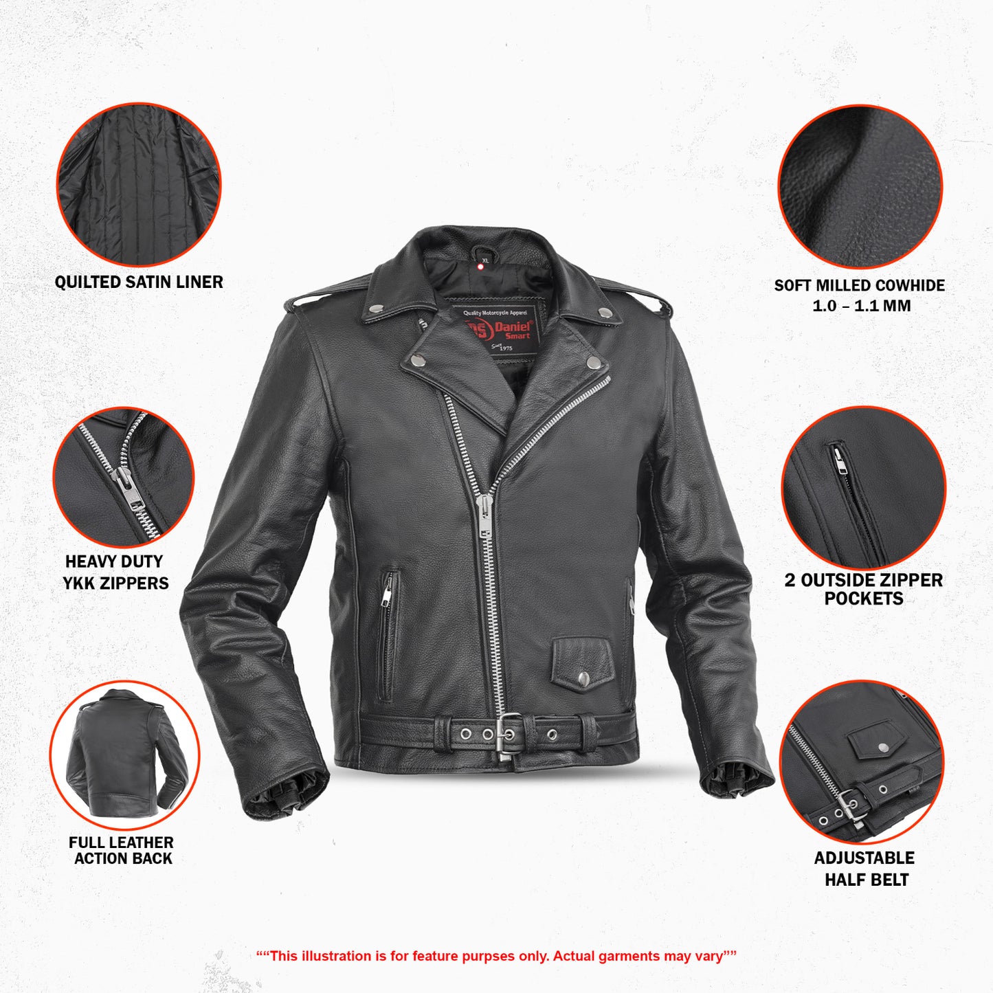 DS1720 Kid's Traditional Style M/C Jacket