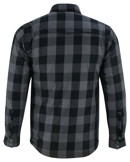 DS4670 Armored Flannel Shirt - Gray Daniel Smart Manufacturing