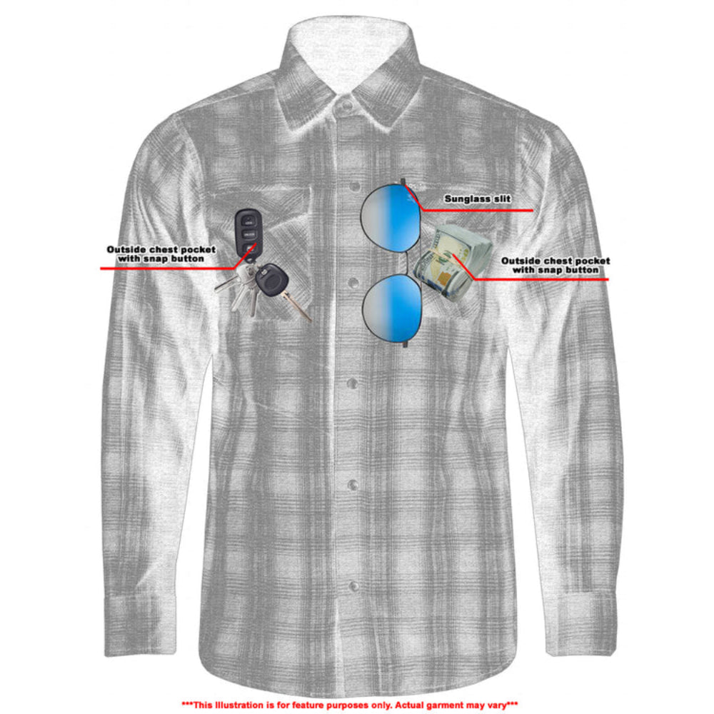 Flannel Shirt - Daze Blue and Black LVAD Gear Flannel