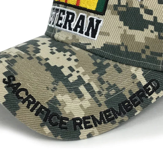 VIETNAM VET DIGITAL CAMO HAT (CAMO)