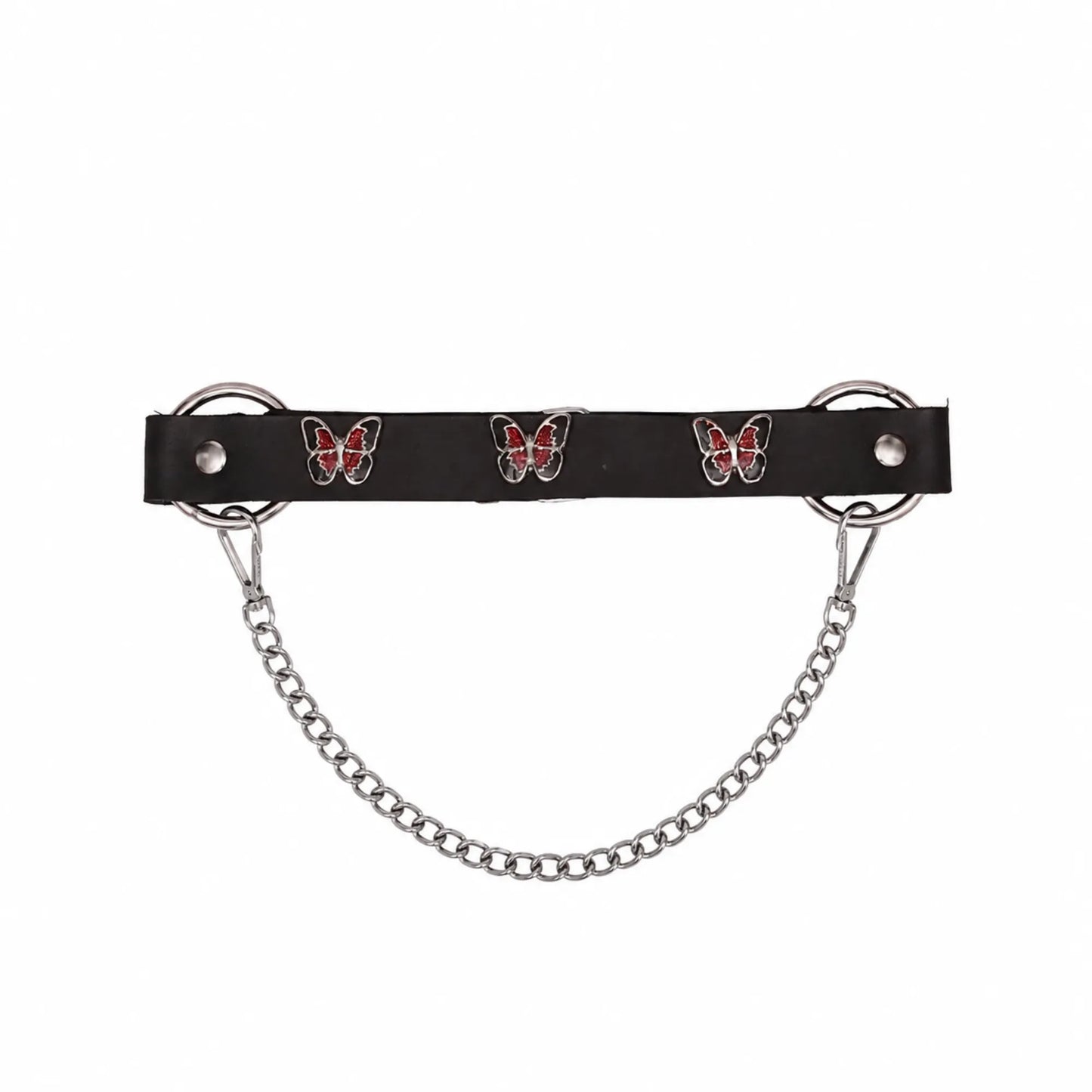 Boot Chain - Crimson Red Butterfly