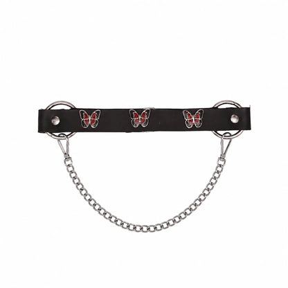 Boot Chain - Crimson Red Butterfly