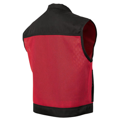 Red Flame - Low Cut Summer Spark Men's Mesh Vest