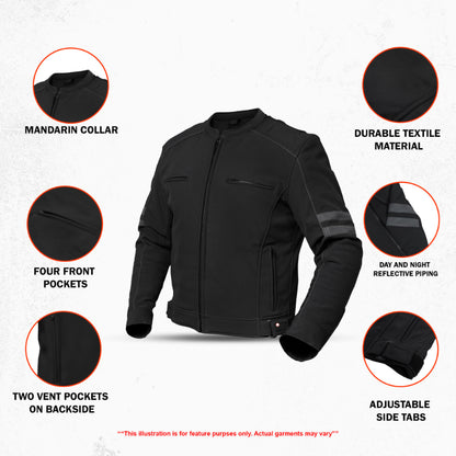 DS703 All Season Reflective Men's Textile Jacket