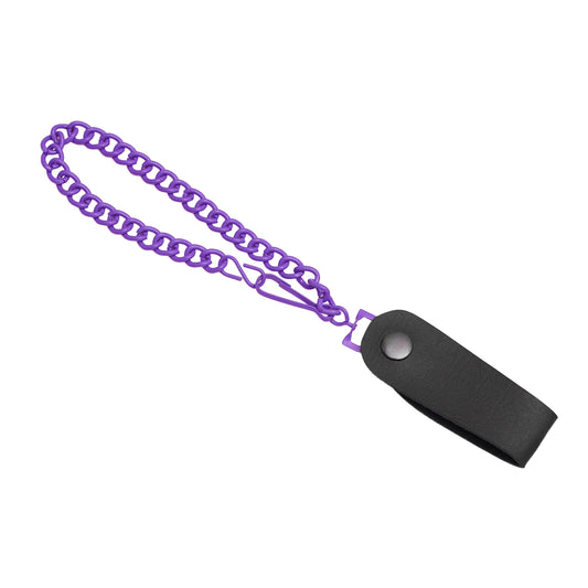 Purple Heavy-Duty Wallet Chain with Snap-On Belt Loop - 13 Inch