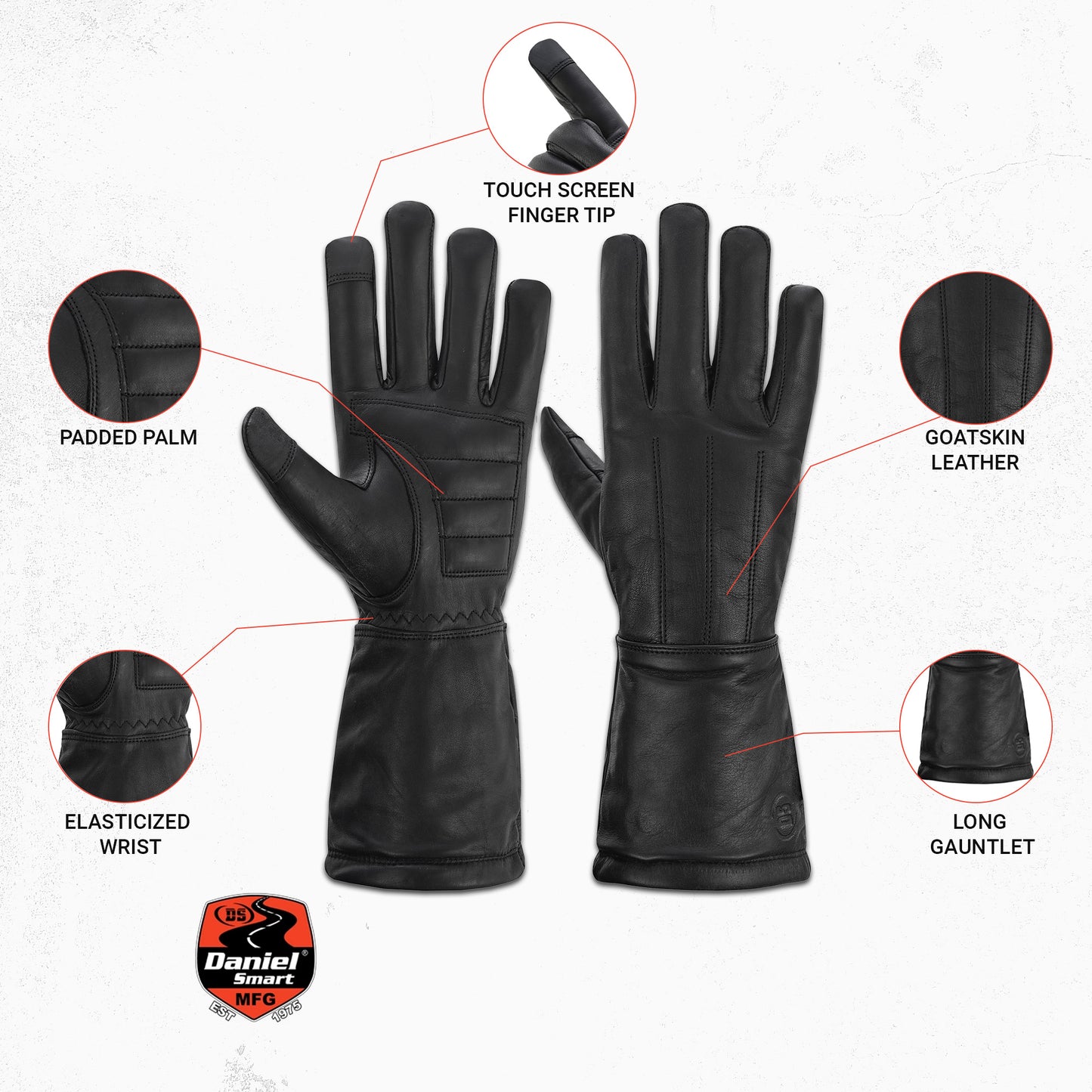 Winds Rider - Men's Leather Gloves