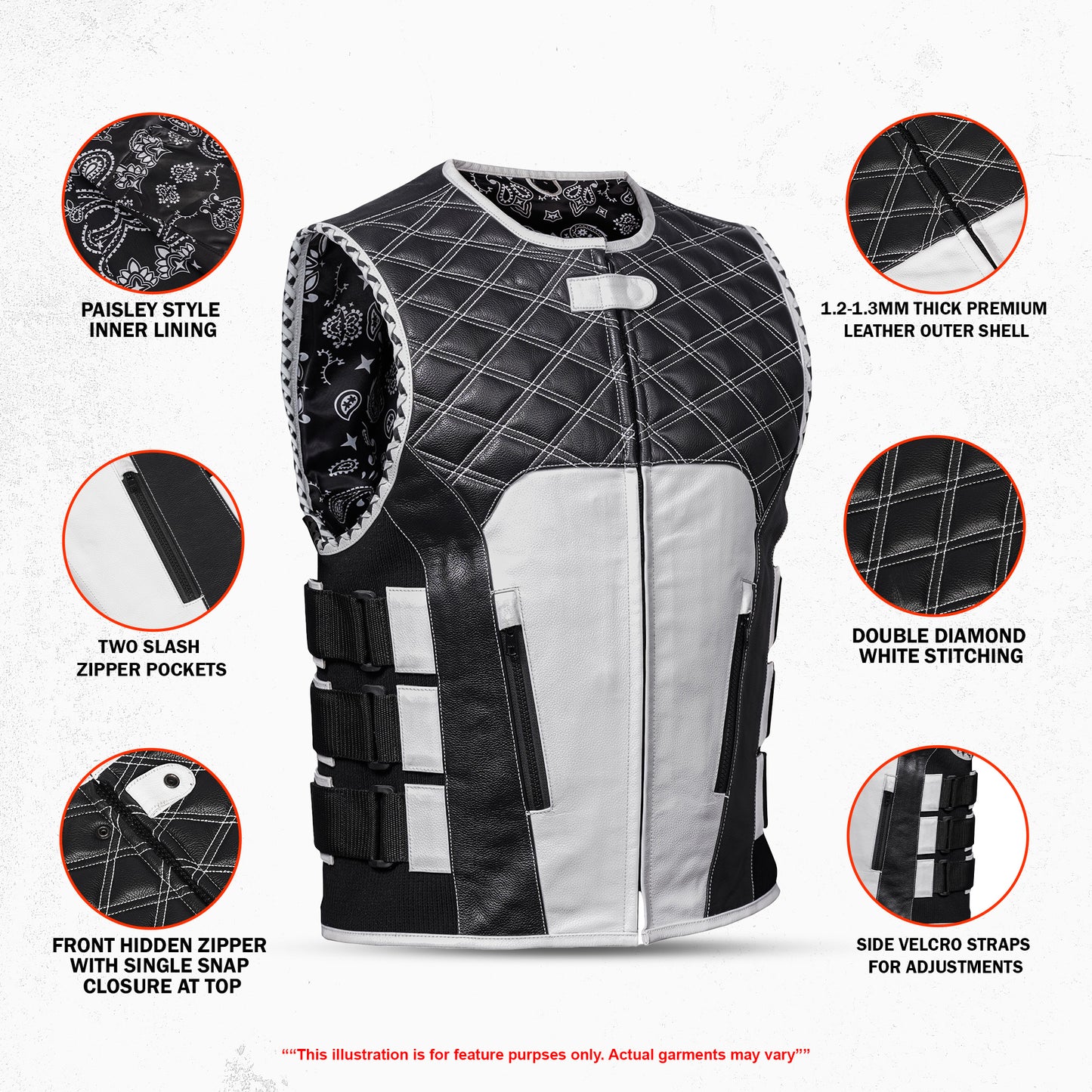 Blackline Men's Leather Motorcycle
