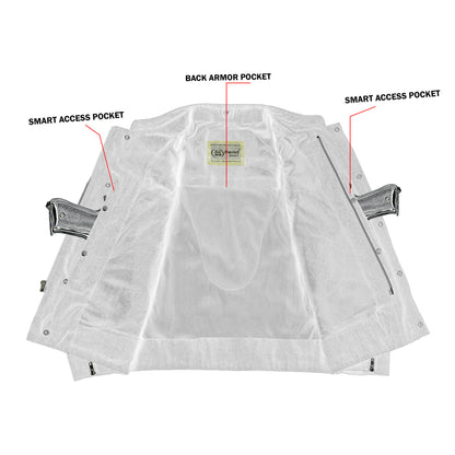 DM915 Men's Rough Rub-Off Raw Finish Denim Jacket