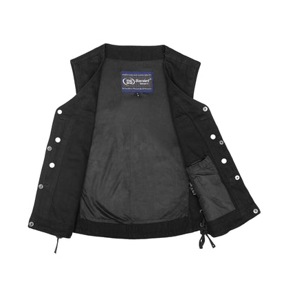 DM906BK Women's Single Back Panel Concealed Carry Denim Vest