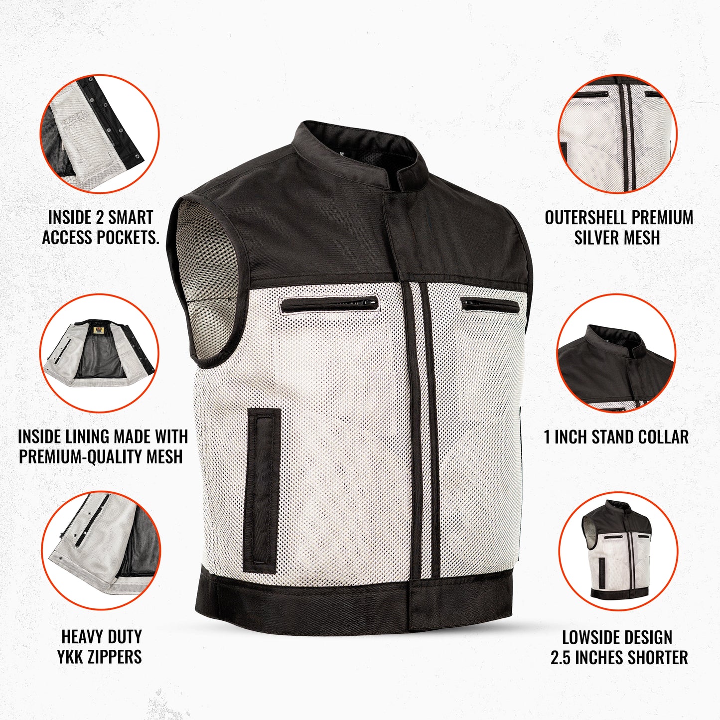 Silver Stream - Lowside Summer Spark Men's Mesh Vest