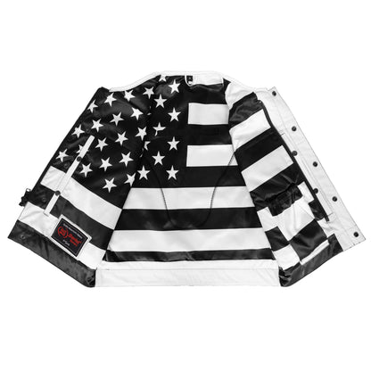 Eagle Shell - Men's Low Cut Motorcycle Leather Vest