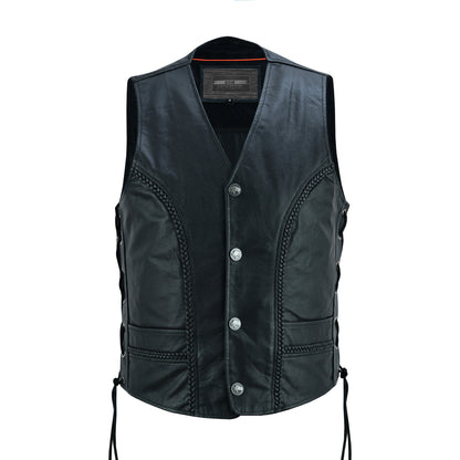 Forge - Men's Motorcycle Leather Vest