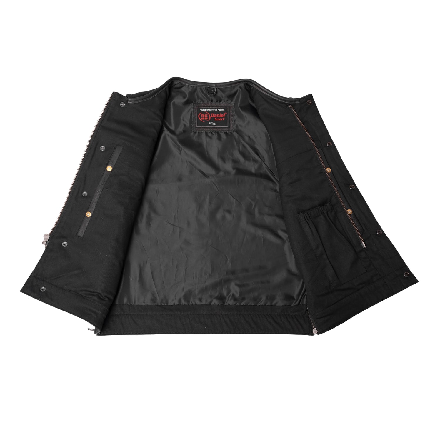 DS187 Upgraded Style Gun Pockets, Hidden Gun Metal Zipper, Bottom Sid