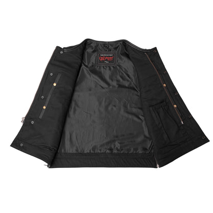 DS187 Upgraded Style Gun Pockets, Hidden Gun Metal Zipper, Bottom Sid