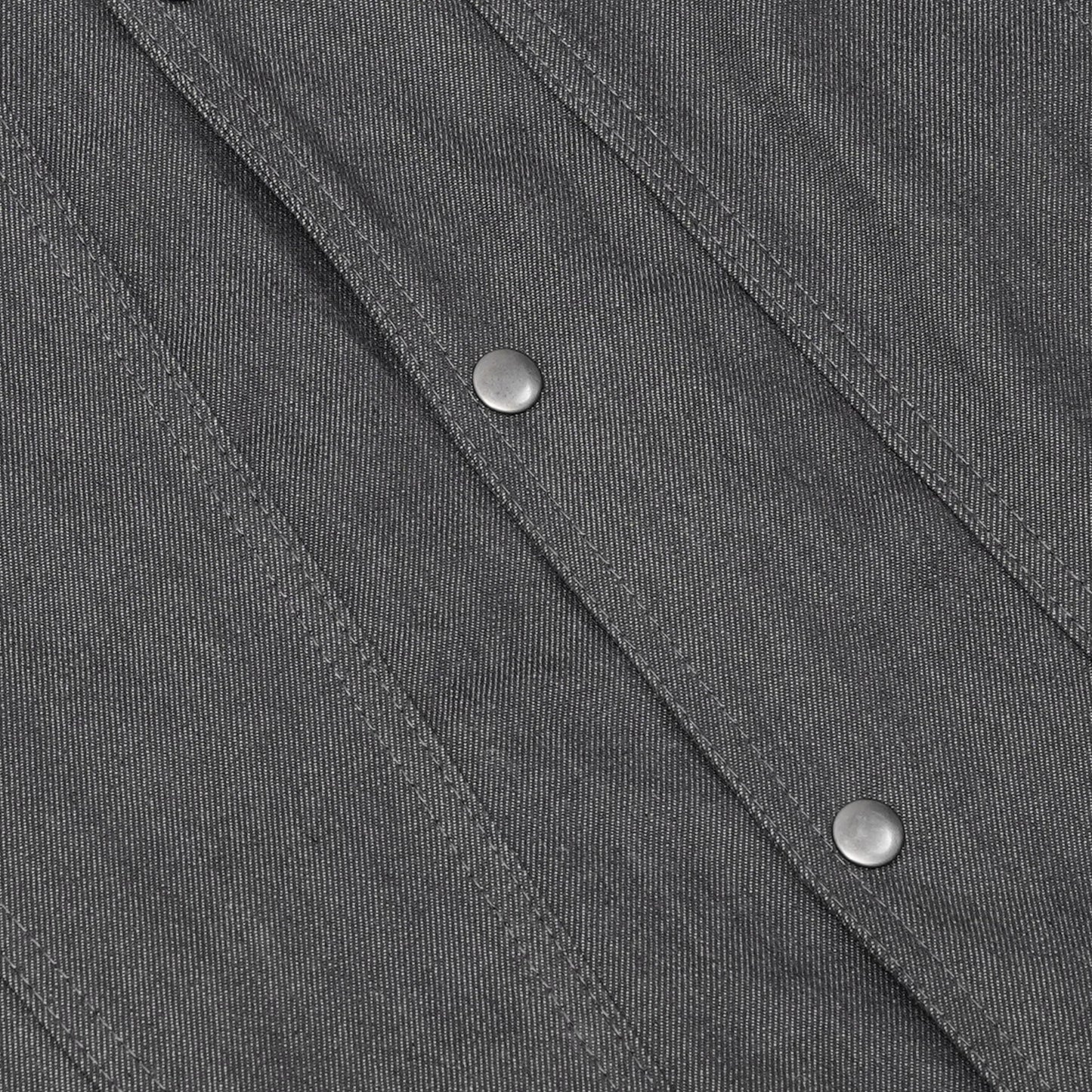 DM918 Men's Rough Rub-Off Raw Finish Broken Gray Denim Vest