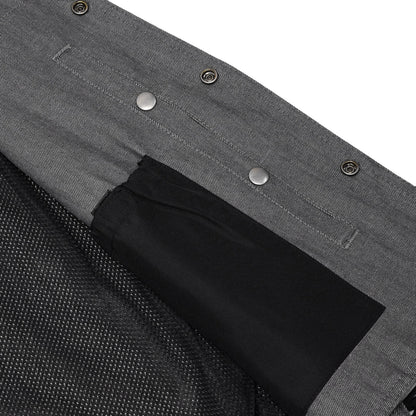 DM918 Men's Rough Rub-Off Raw Finish Broken Gray Denim Vest