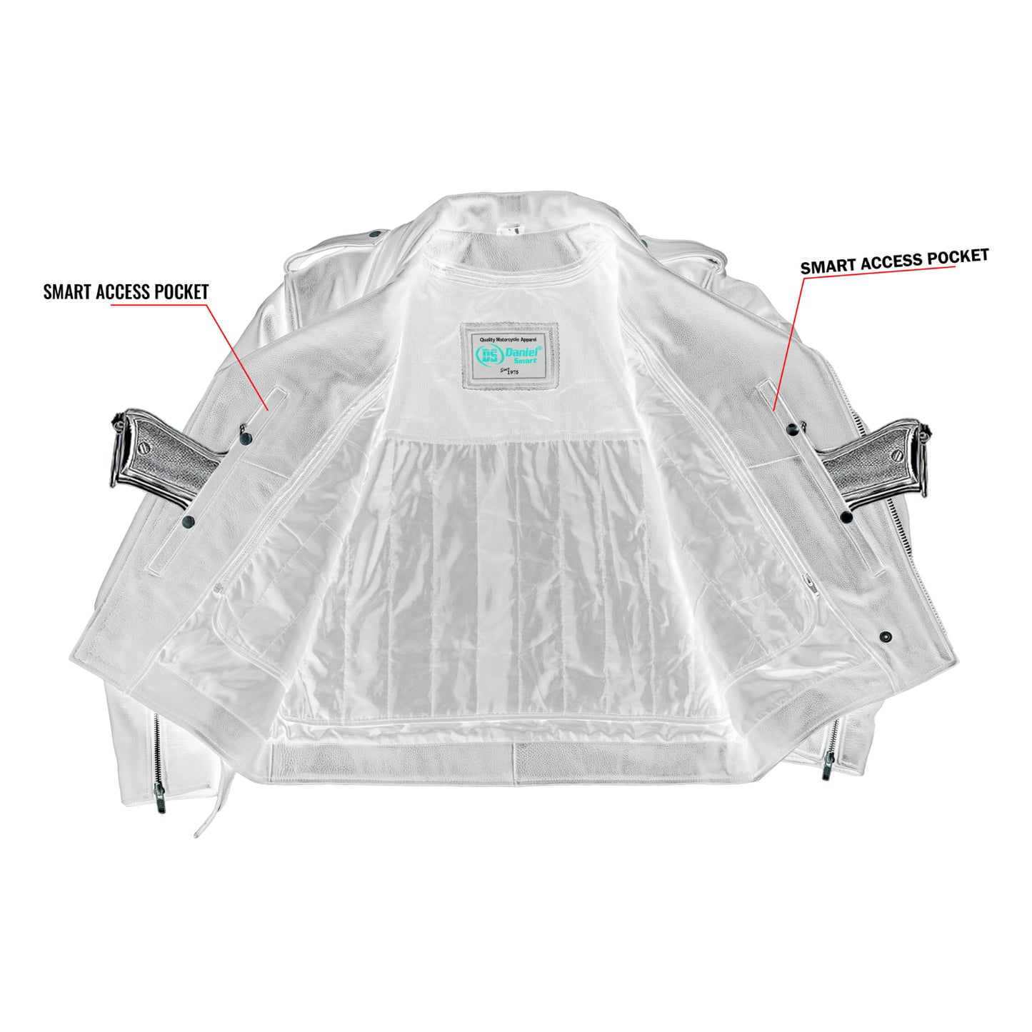 DS732 Men's Premium Classic Plain Side Police Style Jacket