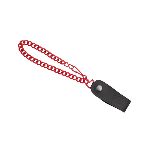 Classic Red Heavy-Duty Wallet Chain with Snap-On Belt Loop - 13 Inch