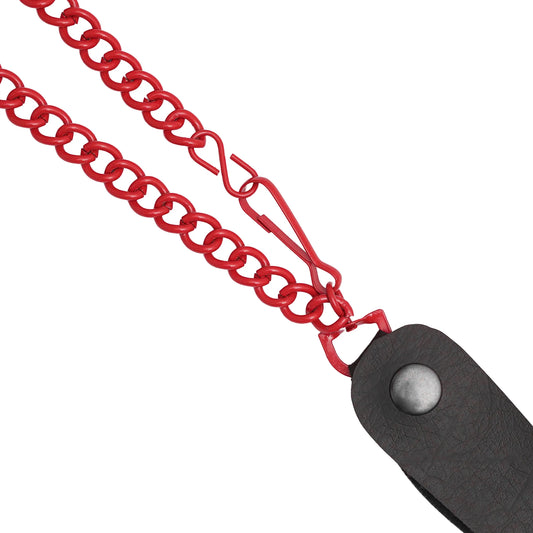Classic Red Heavy-Duty Wallet Chain with Snap-On Belt Loop - 13 Inch