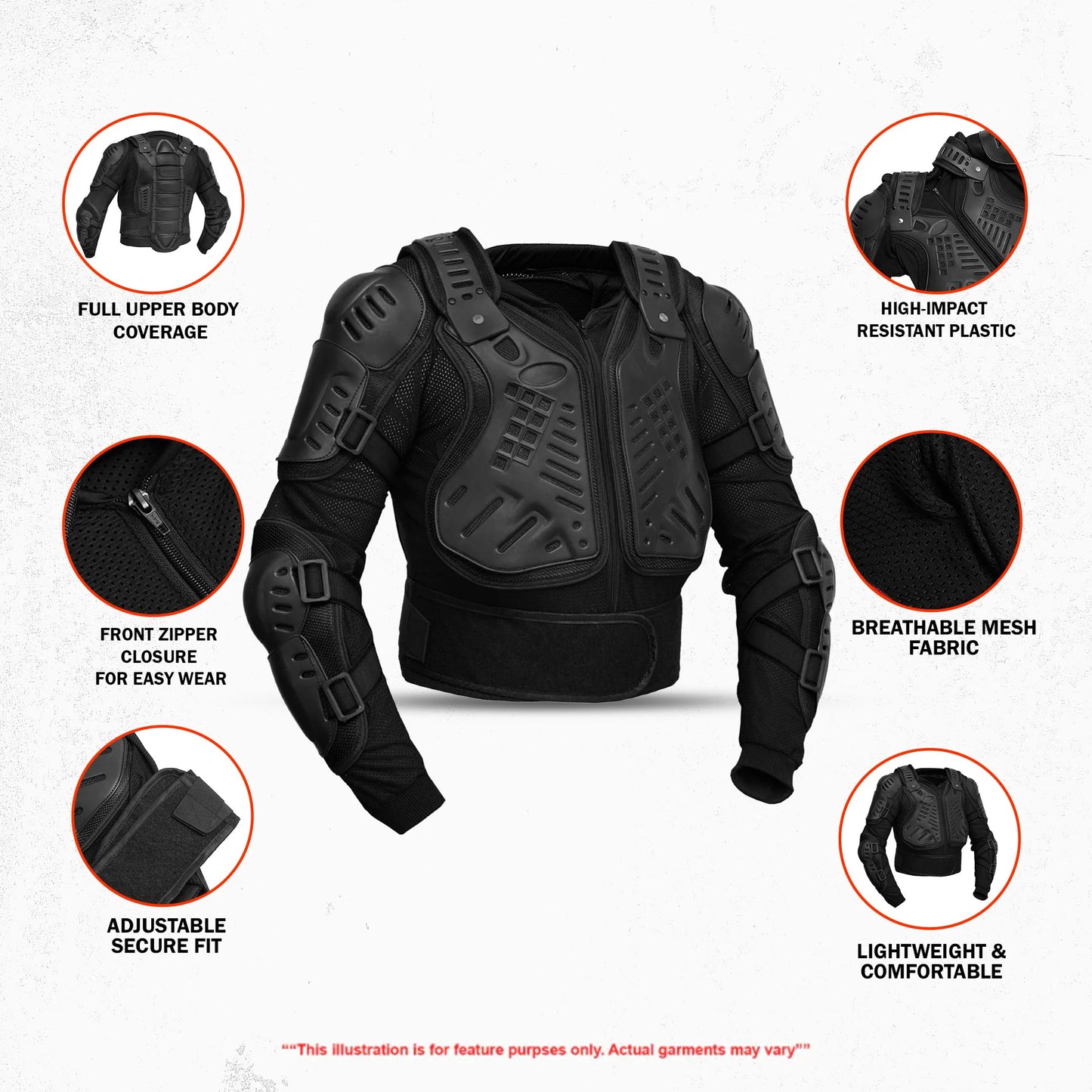 75-1001 Full Protection Body Armor - Black