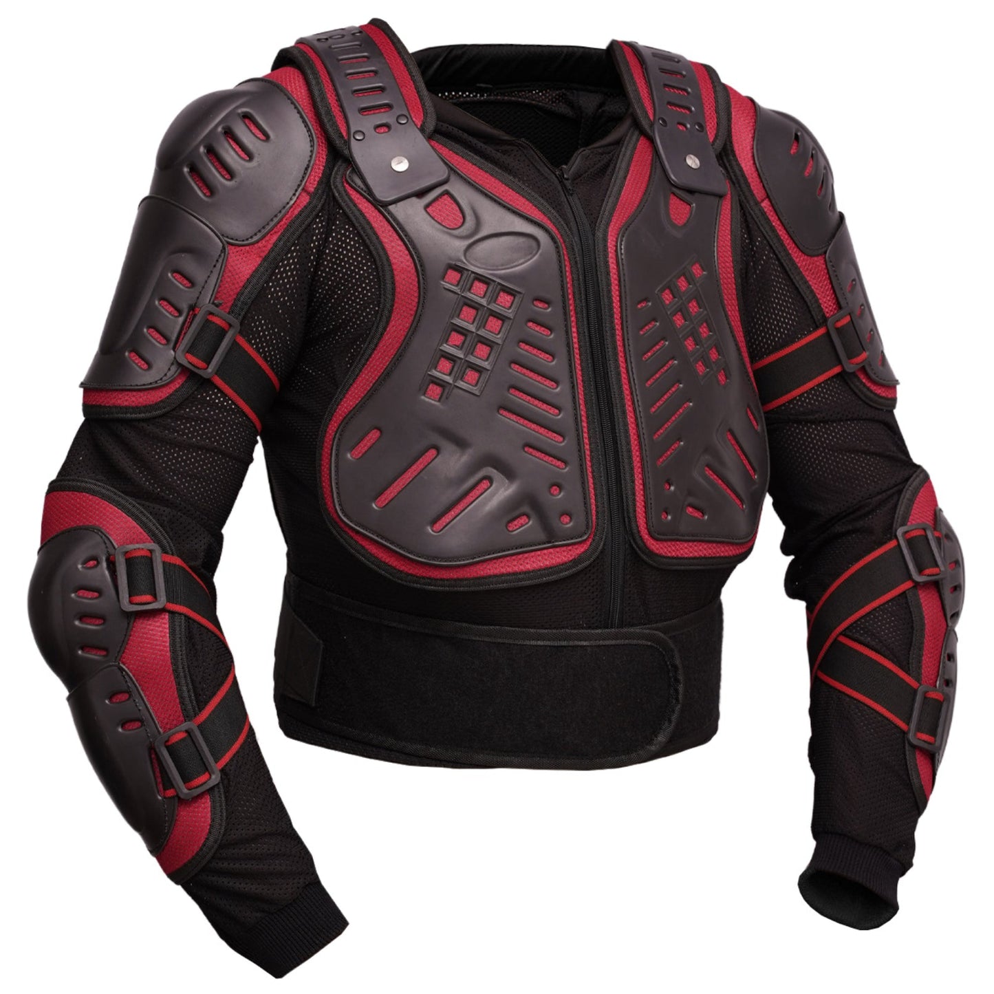 Motorcycle Full Body Armor - CE-2 Level - Red