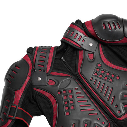 Motorcycle Full Body Armor - CE-2 Level - Red