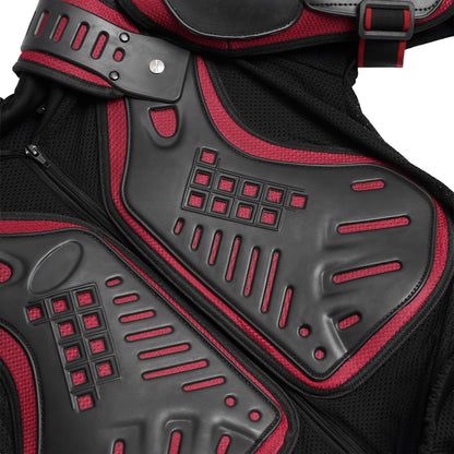Motorcycle Full Body Armor - CE-2 Level - Red