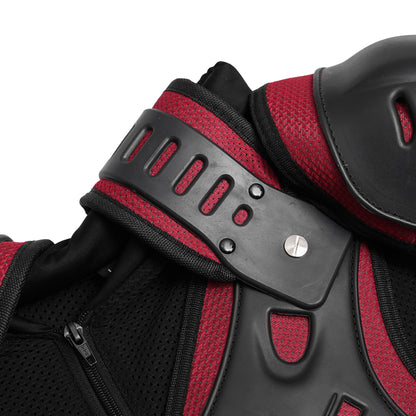 Motorcycle Full Body Armor - CE-2 Level - Red