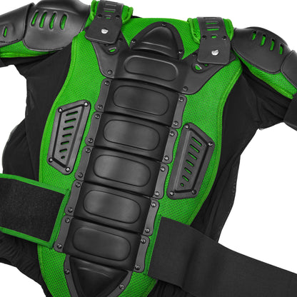 Motorcycle Full Body Armor - CE-2 Level - Green