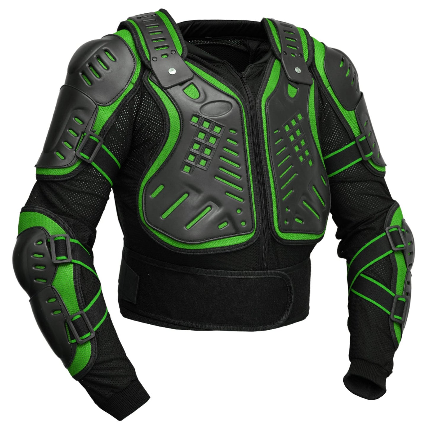 Motorcycle Full Body Armor - CE-2 Level - Green