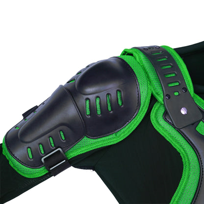 Motorcycle Full Body Armor - CE-2 Level - Green