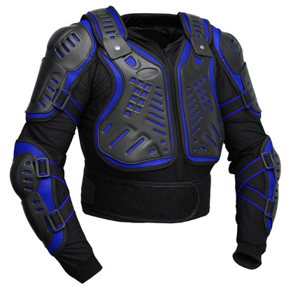 Motorcycle Full Body Armor - CE-2 Level - Blue