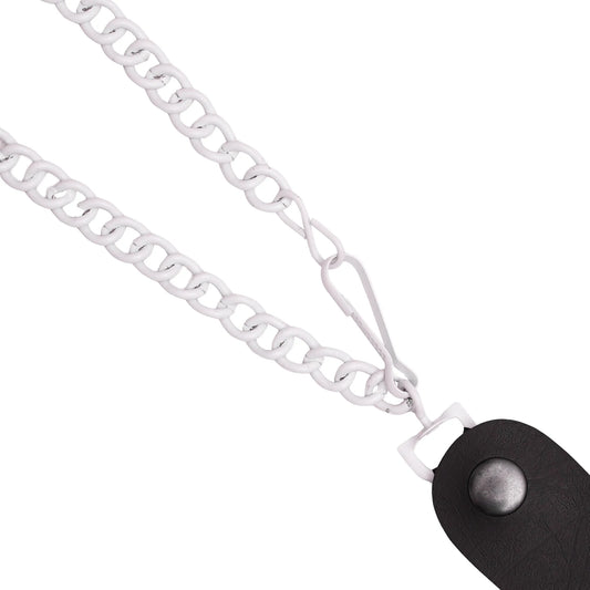 Chrome Silver Heavy-Duty Wallet Chain with Snap-On Belt Loop - 13 Inch